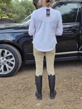 Romph breeches suede knee patch